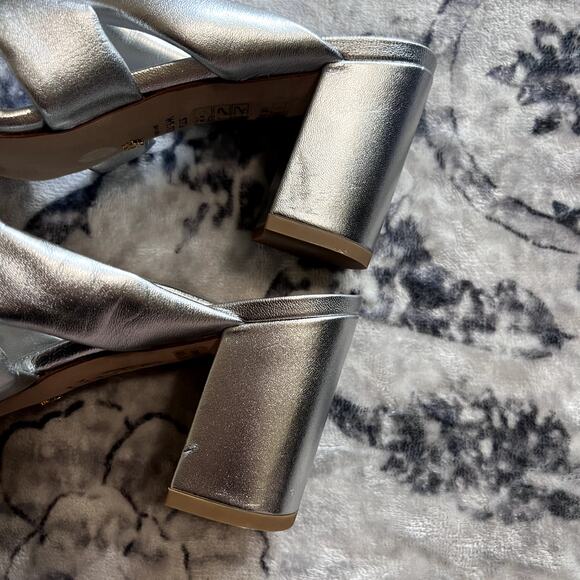 Stuart Weitzman Playa 75 knot block sandal Sz 40/9.5B - Picture 9 of 10